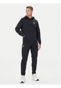 Under Armour Spodnie dresowe UA Essential Fleece Jogger 1373882 Czarny Regular Fit. Kolor: czarny. Materiał: bawełna