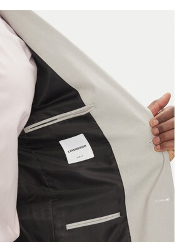 Lindbergh Garnitur 30-61040 Szary Slim Fit. Kolor: szary. Materiał: wiskoza, syntetyk