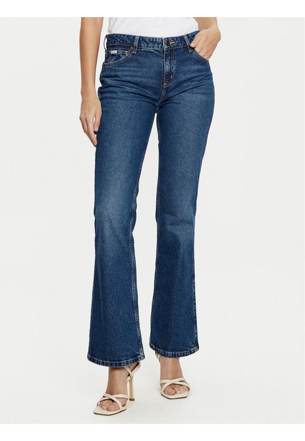 Guess Jeans Jeansy W5RA1S D5M44 Granatowy Regular Fit. Kolor: niebieski