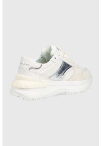 Calvin Klein Jeans sneakersy YW0YW00528.YAF kolor biały. Nosek buta: okrągły. Zapięcie: sznurówki. Kolor: biały. Obcas: na platformie #2