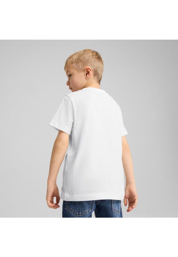 Koszulka Puma Ess No. 1 Logo Tee Ps, Dzieci. Kolor: biały. Materiał: bawełna, materiał