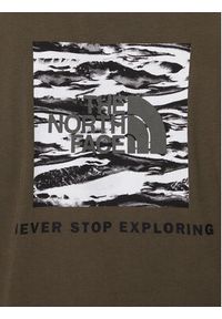 The North Face T-Shirt Box Nse Edge Of Light NF0A8E3H Zielony Regular Fit. Kolor: zielony. Materiał: bawełna #3