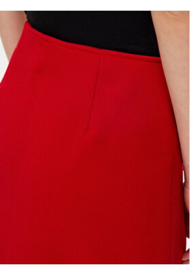 Morgan Spódnica mini 241-JADA Czerwony Straight Fit. Kolor: czerwony. Materiał: syntetyk