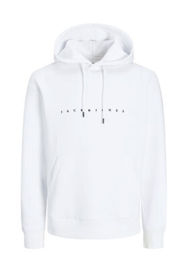 Jack & Jones Bluza 12233972 Biały Relaxed Fit. Kolor: biały. Materiał: syntetyk, bawełna