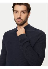 Selected Homme Sweter Tion 16095640 Granatowy Regular Fit. Kolor: niebieski. Materiał: bawełna #4