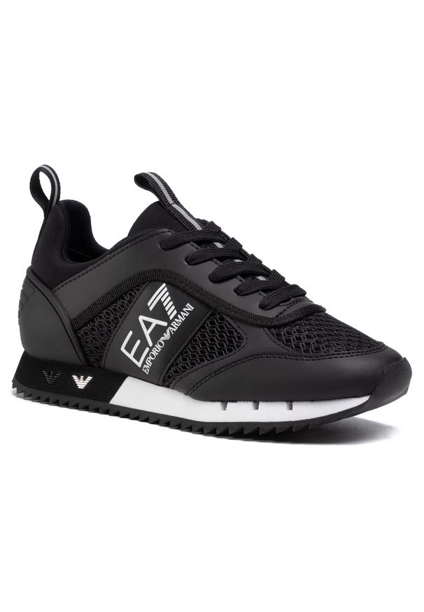 Sneakersy EA7 Emporio Armani X8X027 XK050 A120 Black/White. Kolor: czarny. Materiał: materiał
