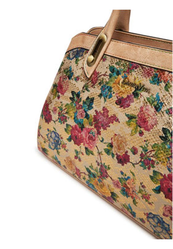 Laura Vita Torebka Aramis 04 Beżowy. Kolor: beżowy. Materiał: skórzane