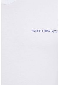 Emporio Armani Underwear T-shirt (2-pack) 111849.2R717 męski kolor biały z nadrukiem. Okazja: na co dzień. Kolor: biały. Materiał: dzianina. Wzór: nadruk. Styl: casual #3
