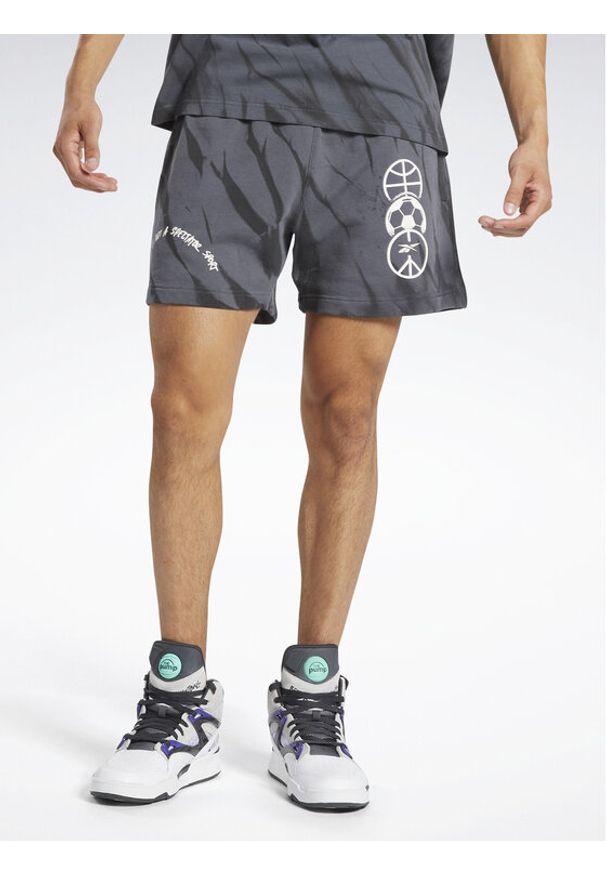 Reebok Szorty sportowe Classics Block Party Shorts HS9179 Szary. Kolor: szary. Materiał: bawełna. Styl: sportowy