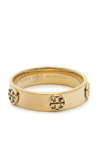 Tory Burch Pierścionek Miller Stud Ring 76882 Złoty. Materiał: złote. Kolor: złoty