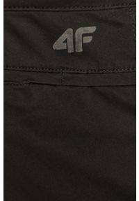 4f - 4F - Spodnie. Okazja: na co dzień. Kolor: czarny. Styl: casual #4