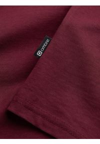 Ombre Clothing - Męski longsleeve bez nadruku z dekoltem w serek - bordowy V8 - Rozmiar: XXL. Okazja: na co dzień. Typ kołnierza: dekolt w serek. Kolor: czerwony. Materiał: materiał, bawełna. Długość rękawa: długi rękaw. Długość: długie. Wzór: gładki, jednolity. Styl: klasyczny, casual, elegancki #9