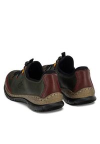 Rieker Półbuty N3271-54 Zielony. Kolor: zielony. Materiał: materiał #5