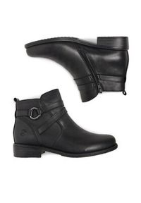 Remonte Botki D0F77-00 Czarny. Kolor: czarny. Materiał: skóra #6