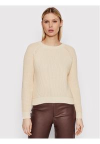 Selected Femme Sweter Sira 16077846 Beżowy Regular Fit. Kolor: beżowy. Materiał: syntetyk #1