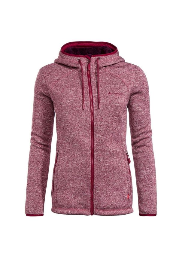 Bluza trekkingowa damska Vaude Sentino III. Typ kołnierza: kaptur. Kolor: różowy. Materiał: poliester