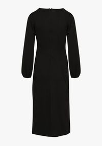 Born2be - Czarna Koktajlowa Sukienka z Kopertowym Dołem i Ściągaczami przy Rękawach Felilena. Kolor: czarny. Sezon: wiosna, lato. Typ sukienki: kopertowe. Styl: wizytowy #3