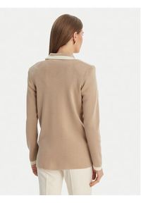 Luisa Spagnoli Kardigan Meridien 100357 Beżowy Regular Fit. Kolor: beżowy. Materiał: wełna #2