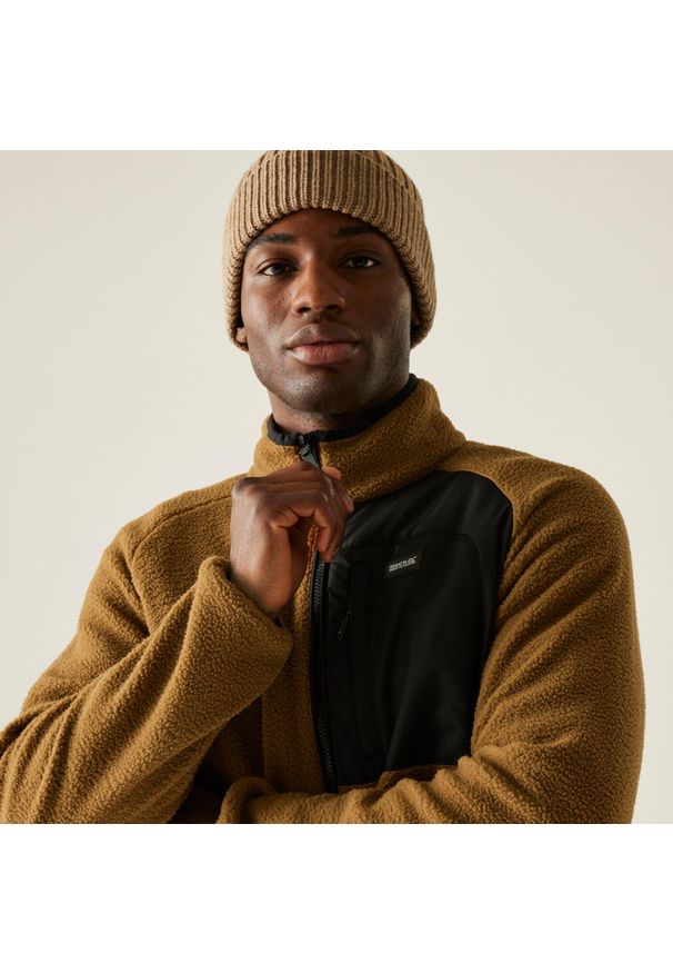 Regatta - Polar męski rozsuwany Frankie Borg. Kolor: brązowy. Materiał: polar. Sport: turystyka piesza