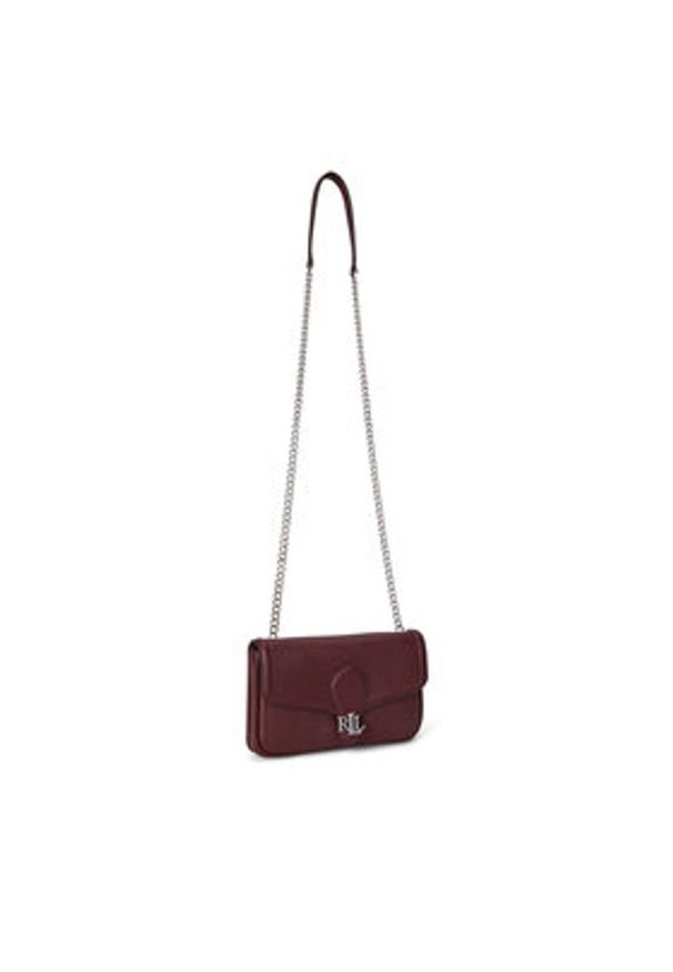 Lauren Ralph Lauren - LAUREN RALPH LAUREN Torebka 432977374004 Bordowy. Kolor: czerwony. Materiał: skórzane