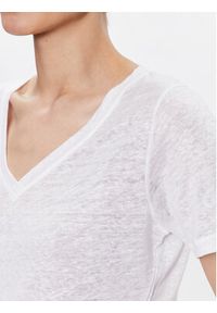 Calvin Klein T-Shirt K20K205551 Biały Regular Fit. Kolor: biały. Materiał: len