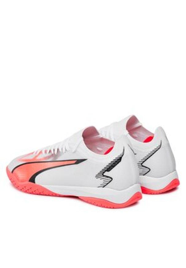 Puma Buty do piłki nożnej Ultra Match It 107522 01 Biały. Kolor: biały. Materiał: skóra