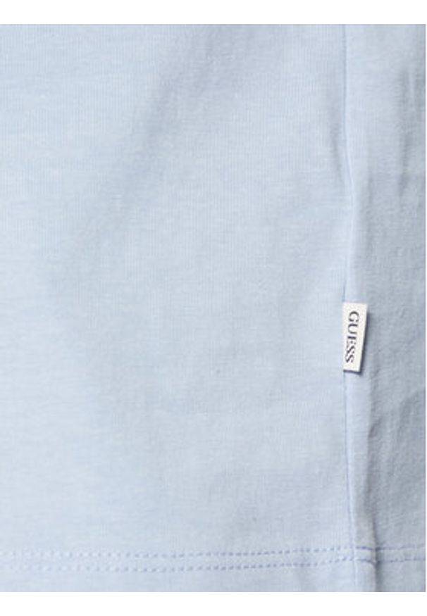 Guess Jeans T-Shirt M4YI42 K8FQ4 Niebieski Regular Fit. Kolor: niebieski. Materiał: bawełna