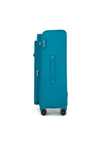 Wittchen - Duża walizka miękka jednokolorowa turkusowa. Kolor: turkusowy. Materiał: poliester. Styl: elegancki #4