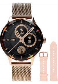 GARETT - Smartwatch Garett Garett Viva Smartwatch, Gold steel. Rodzaj zegarka: smartwatch