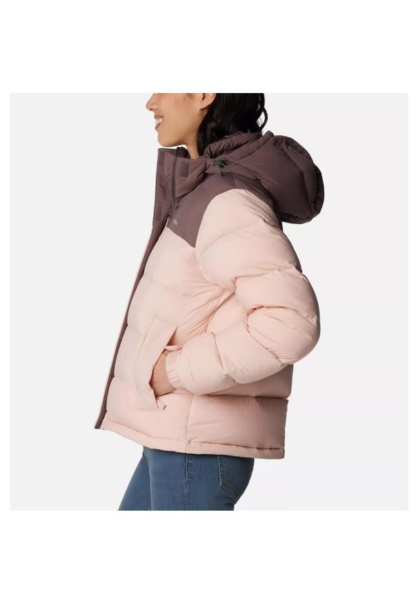 columbia - Kurtka zimowa damska Columbia Bulo Point II Down Jacket. Kolor: różowy. Materiał: puch. Sezon: zima. Sport: turystyka piesza