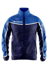 Kurtka Sportowa Unisex Givova Asia RJ006 - Niebieska Królewska. Kolor: niebieski. Materiał: nylon