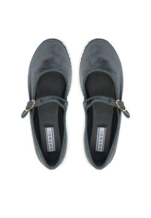 Nokwol Półbuty Mel Szary. Kolor: szary. Materiał: materiał