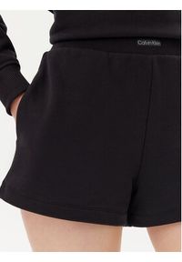 Calvin Klein Jeans Szorty sportowe Placed Institutional J20J225525 Czarny Regular Fit. Kolor: czarny. Materiał: bawełna #4