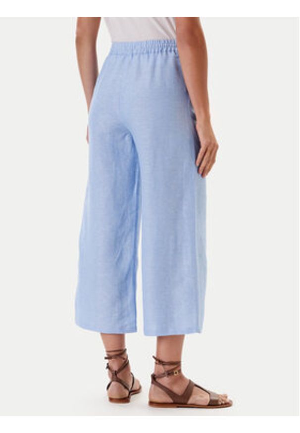 Tatuum Spodnie materiałowe Pulio 1 T2510.143 Błękitny Wide Leg. Kolor: niebieski. Materiał: wiskoza, len