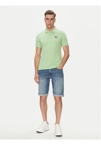 Karl Lagerfeld - KARL LAGERFELD Polo 745710 552224 Zielony Regular Fit. Typ kołnierza: polo. Kolor: zielony. Materiał: bawełna