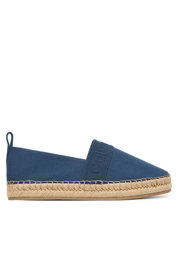Calvin Klein Espadryle Oblique Espadrille Webbing HW0HW02934 Niebieski. Kolor: niebieski. Materiał: materiał
