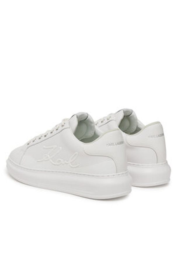 Karl Lagerfeld - KARL LAGERFELD Sneakersy KL52548F Biały. Kolor: biały. Materiał: skóra