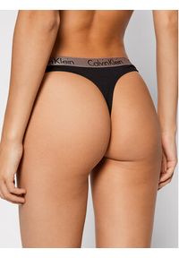 Calvin Klein Underwear Stringi 000QD3539E Czarny. Kolor: czarny. Materiał: bawełna #2