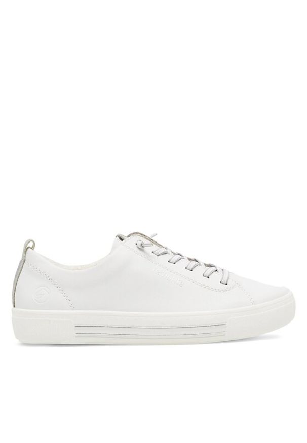 Remonte Sneakersy D0913-80 Biały. Kolor: biały. Materiał: skóra