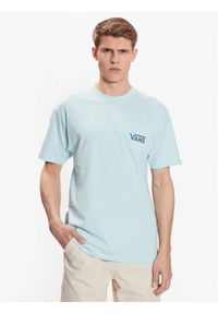 Vans T-Shirt Classic Back VN00004W Błękitny Classic Fit. Kolor: niebieski. Materiał: bawełna #1