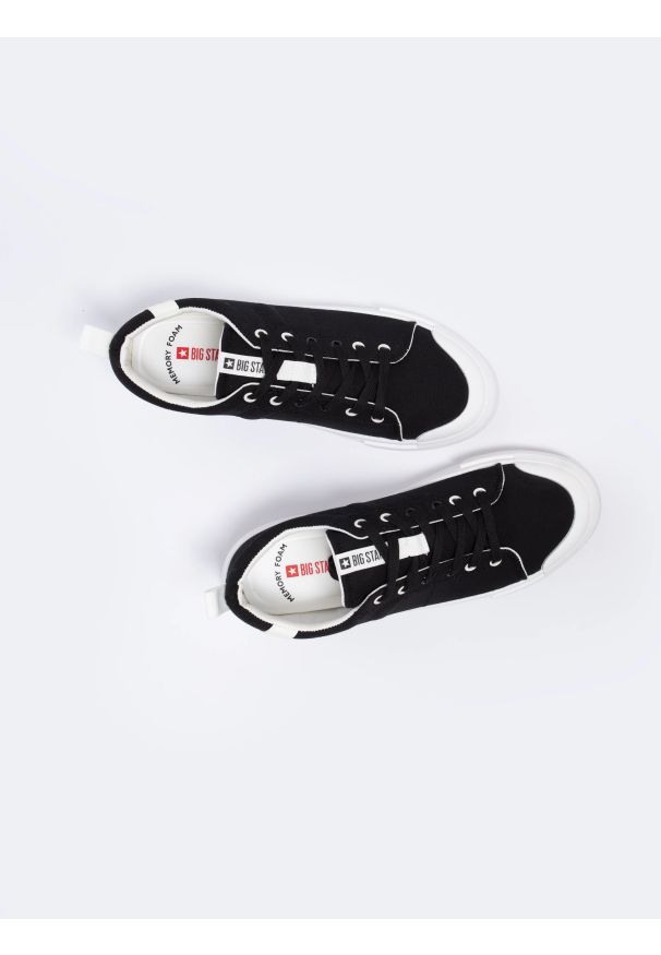 Big-Star - Trampki męskie czarne NN174156 906. Okazja: na co dzień. Kolor: czarny. Styl: elegancki, sportowy, casual