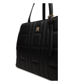 TOMMY HILFIGER - Tommy Hilfiger Torebka Th Feminine Tote AW0AW17452 Czarny. Kolor: czarny. Materiał: skórzane #5