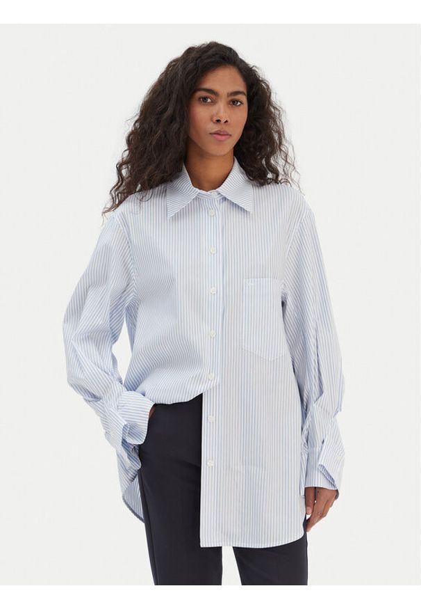 JOOP! Koszula Benice 30100734 Niebieski Relaxed Fit. Kolor: niebieski. Materiał: bawełna