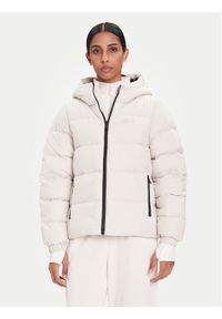 Jack Wolfskin Kurtka puchowa Frozen Palace A65097 Beżowy Regular Fit. Kolor: beżowy. Materiał: syntetyk