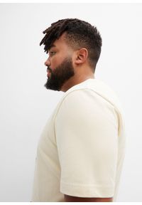 bonprix - T-shirt z czystej bawełny organicznej. Kolor: beżowy. Materiał: bawełna