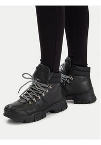 Love Moschino - LOVE MOSCHINO Trapery JA15494G0LIA0000 Czarny. Kolor: czarny. Materiał: skóra #6