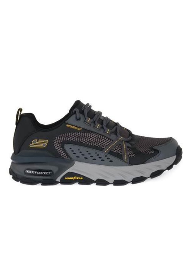 skechers - Buty do chodzenia męskie Skechers Max Protect. Zapięcie: sznurówki. Kolor: wielokolorowy, czarny. Materiał: guma, materiał, tkanina, syntetyk. Szerokość cholewki: normalna. Sport: turystyka piesza