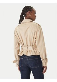 Guess Trencz W6GL21 W1954 Beżowy Regular Fit. Kolor: beżowy. Materiał: syntetyk, bawełna #4