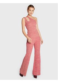 Remain Spodnie dzianinowe Soleima Knit RM1678 Różowy Slim Fit. Kolor: różowy. Materiał: wiskoza #5