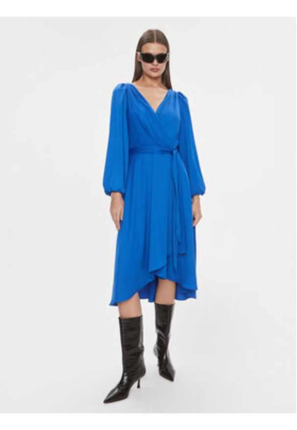DKNY Sukienka codzienna DD3JJ479 Niebieski Regular Fit. Okazja: na co dzień. Kolor: niebieski. Materiał: syntetyk. Typ sukienki: proste. Styl: casual